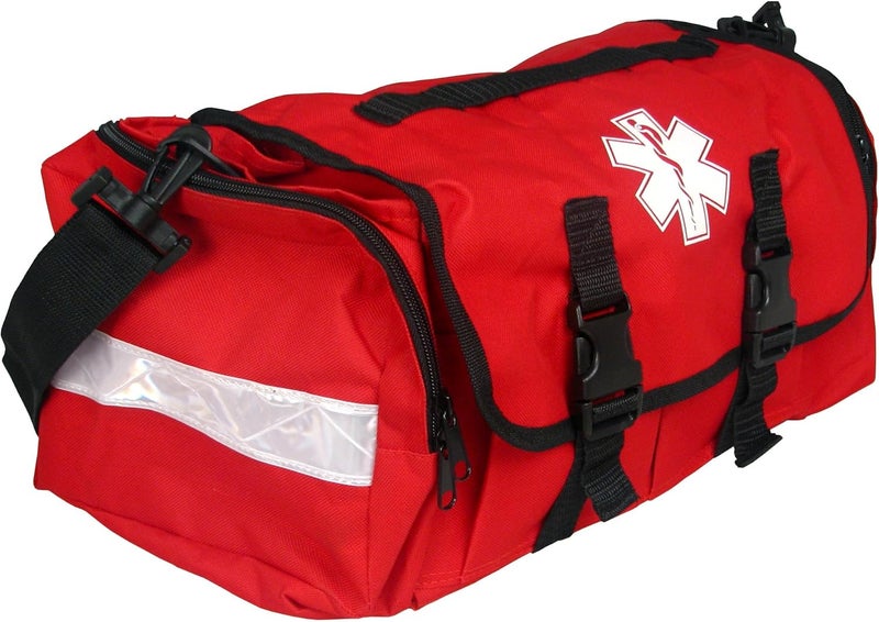Dixie Ems Dixigear First Responder On Call Trauma Bag W/Reflectors - Red - Image 1