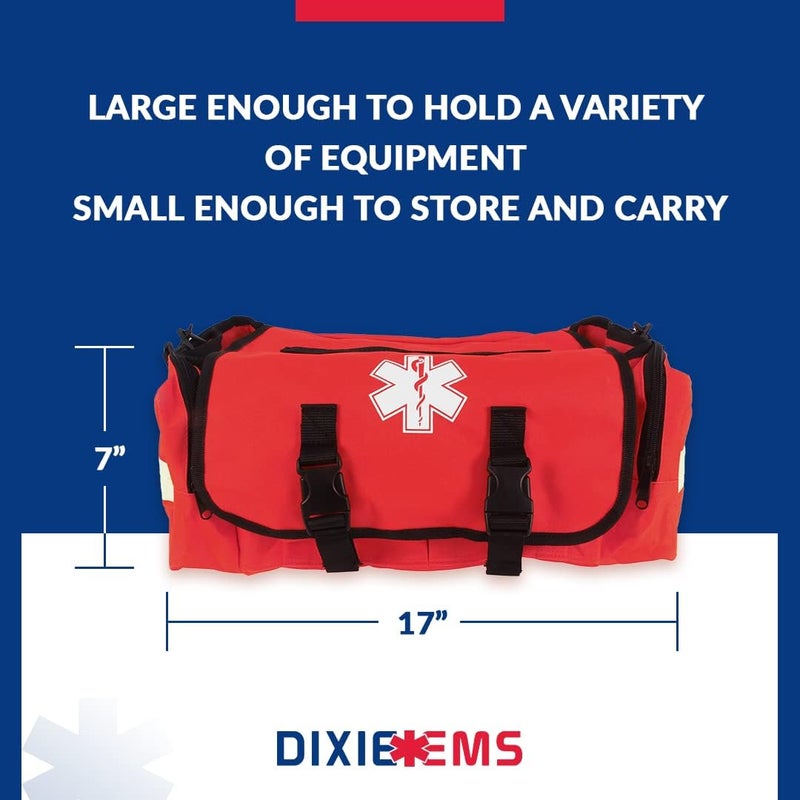 Dixie Ems Dixigear First Responder On Call Trauma Bag W/Reflectors - Red - Image 5