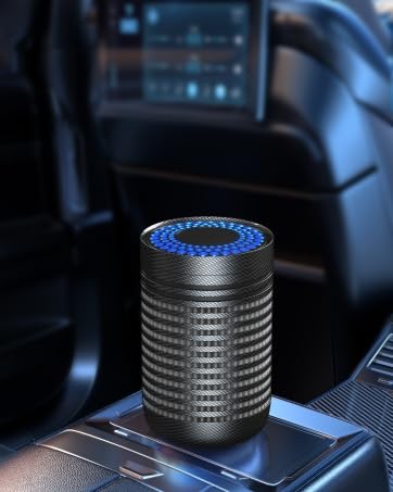 Dhadh Air Purifier for Car with H13 True HEPA Filter for Smoke Dust Mini Portable Air Purifier for Car Traveling Quiet Personal Air Purifier for Office Use - Image 3