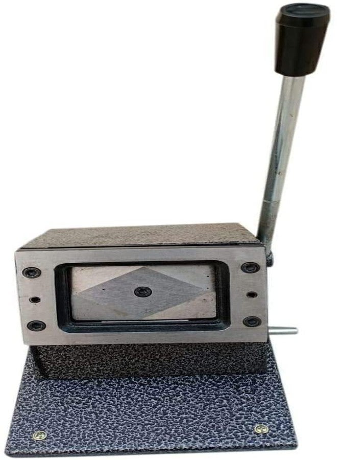 Dotpot Heavy Duty PVC ID Card Die Cutter Full Metal Body Round Corner (Brown) - Image 5