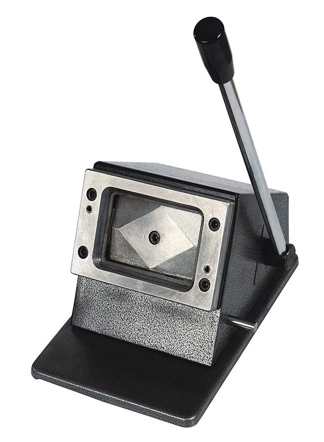 Dotpot Heavy Duty PVC ID Card Die Cutter Full Metal Body Round Corner (Brown) - Image 1