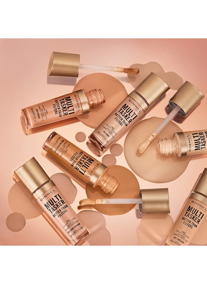 RIMMEL LONDON - Multi-Tasker Better Than Filters Face Primer, Glow Booster and Highlighter - 005 - Medium, 30ml - Image 1