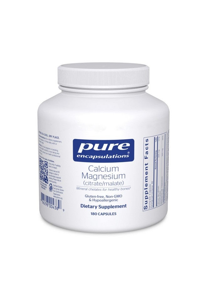 Pure Encapsulations Calcium Magnesium (Citrate/Malate) | Supplement to Support Bone and Cardiovascular Health* | 180 Capsules - Image 1