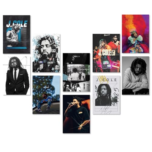 Wallgasm J Cole - Set of 8, 8x12 inch (A4 Size) 300 GSM | Rap,Music,Rapper,Poster for Room, Aesthetic Room Decor Item (J Cole) - Image 1
