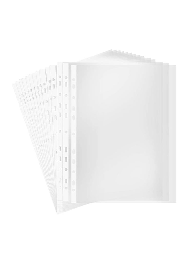 Deluxe Amt 100 Piece A4 Sheet Protector 60 Micron Clear Pocket  - Image 2
