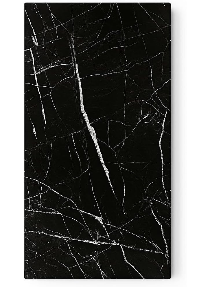 الجنة اليومية لوح تقطيع من الرخام الطبيعي الأسود ماركينا، 40 طول × 23 عرض × 2 ارتفاع سنتيمتر - Image 1