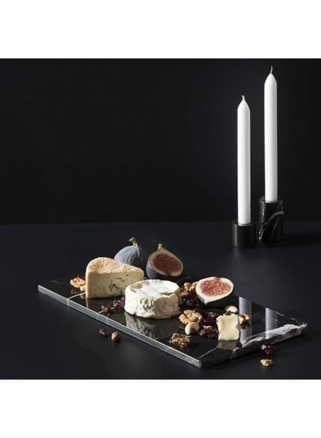 الجنة اليومية لوح تقطيع من الرخام الطبيعي الأسود ماركينا، 40 طول × 23 عرض × 2 ارتفاع سنتيمتر - Image 3