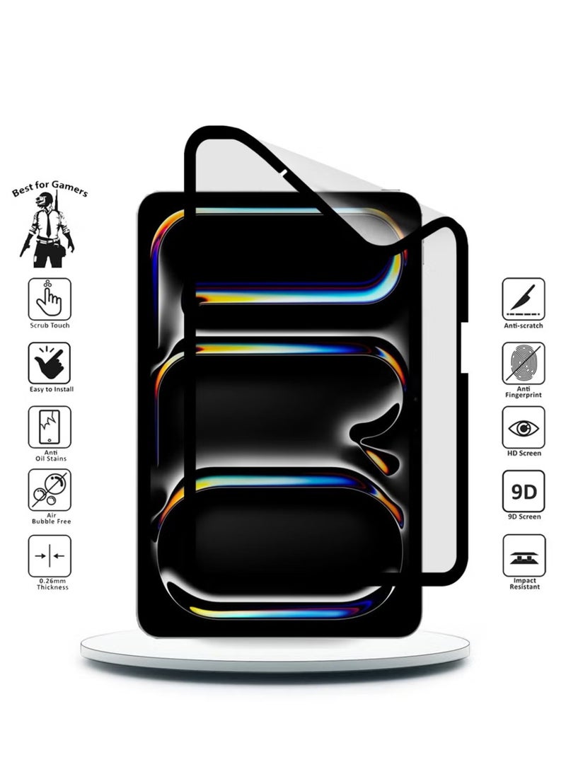Waldic Apple iPad Pro 11 (2024) Full Cover Matte Ceramic Privacy Screen Protector - Explosion-Proof, Anti-Bubble, Anti-Fingerprint | Flexible Privacy Nano Ceramic, Anti-Peeping, Edge-to-Edge Coverage, High Transparency, Delicate Touch, Easy Installation  - Image 2