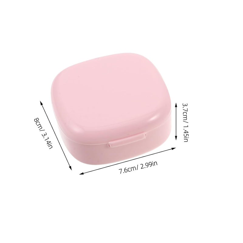 3Pcs Denture Case Leak Proof Portable Retainer Holder Box For Travel Office School - Image 3