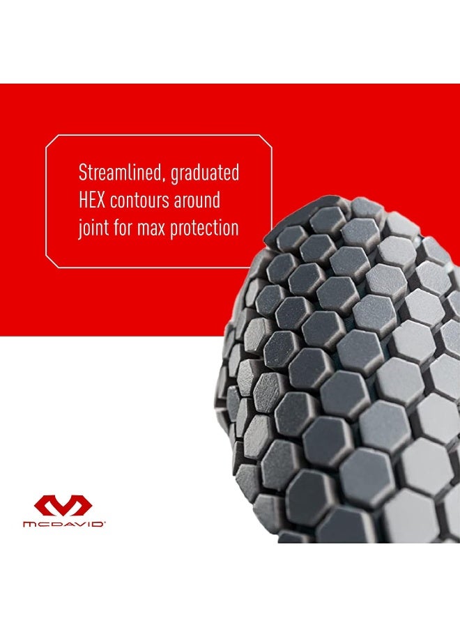 McDavid Knee Compression Sleeves: McDavid Hex Knee Pads Compression Leg Sleeve for Basketball, Volleyball, Weightlifting, and More - Pair of Sleeves - Image 3