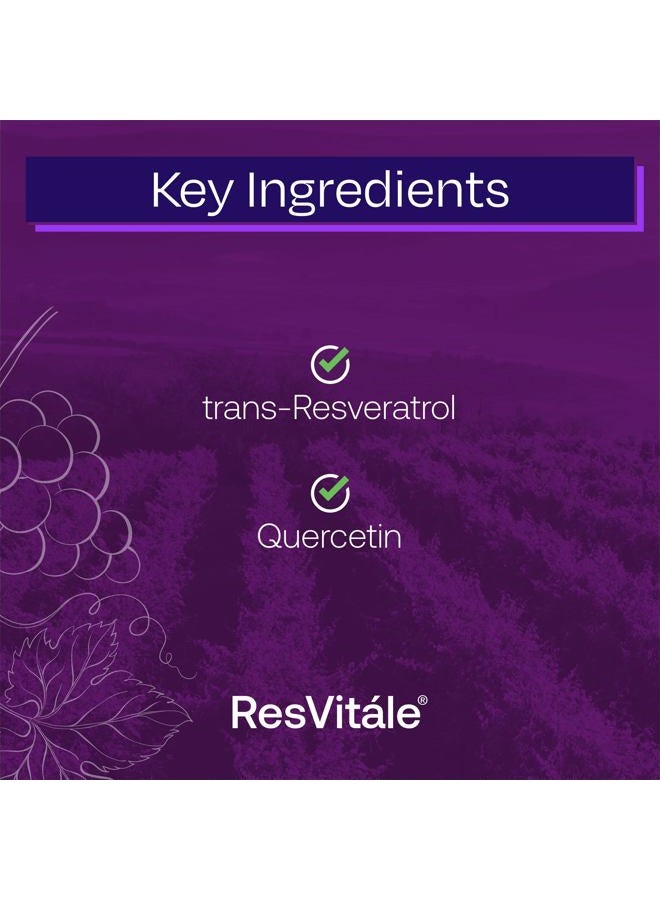 ResVitale Resveratrol 500 mg - Resveratrol Supplement for Men and Women - 60 Veggie Capsules - Image 3