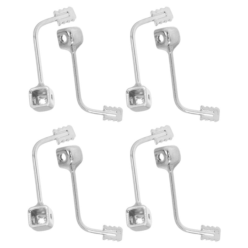 4 Pairs Nose Bracket: Eyeglass Arm Piece Holder Bridge Bracket Screw-In Nose Attachment Metal Connector Glasses Repair For Sunglasses Parts - Image 4