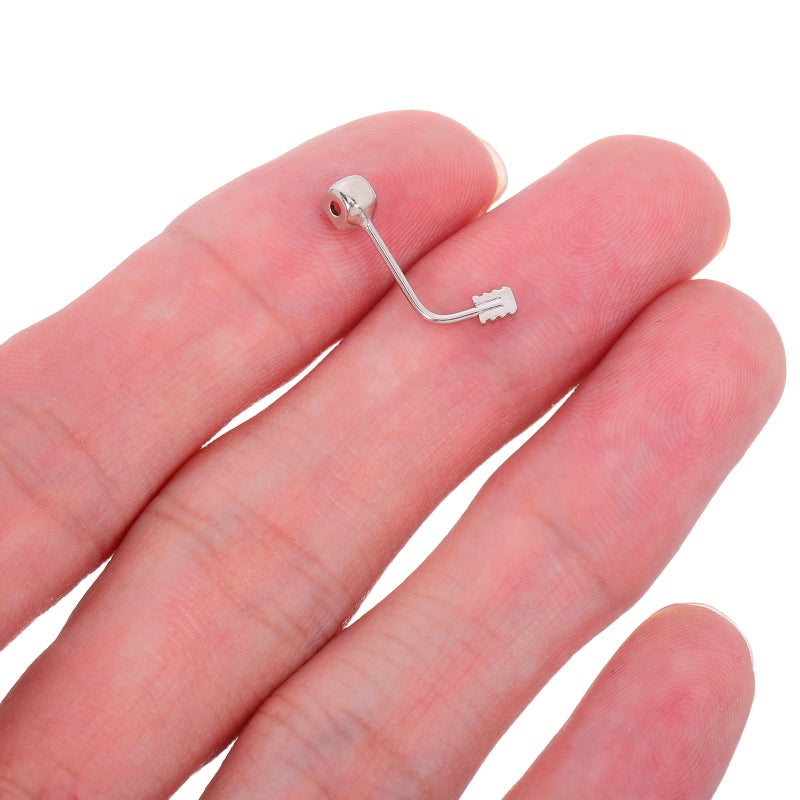 4 Pairs Nose Bracket: Eyeglass Arm Piece Holder Bridge Bracket Screw-In Nose Attachment Metal Connector Glasses Repair For Sunglasses Parts - Image 2
