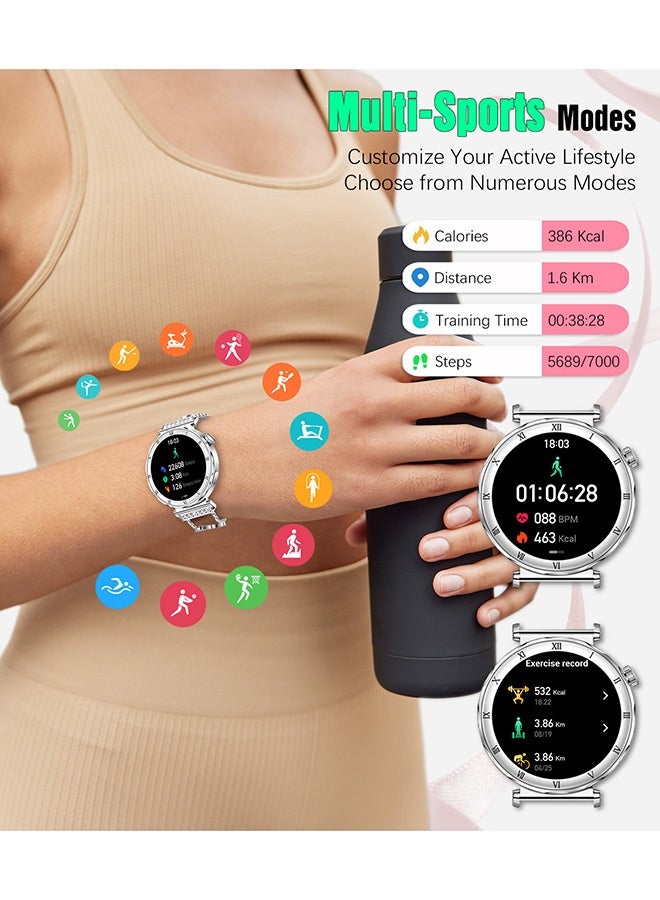 RollsTimi  Smart Watch for Women, 1.19" AMOLED HD Touch Screen Women's Smartwatch, Fitness Tracker with Sleep Monitor, Bluetooth Call, IP67 Waterproof, Compatible with iOS & Android - Image 5