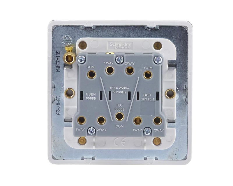 Schneider Electric 3 Gang Toggle Light Switch - Image 4