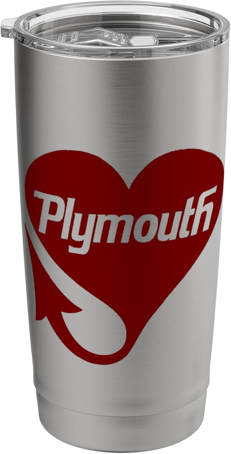 Chrysler Plymouth Devil Tail Heart Stainless Steel Insulated Tumbler - Image 1