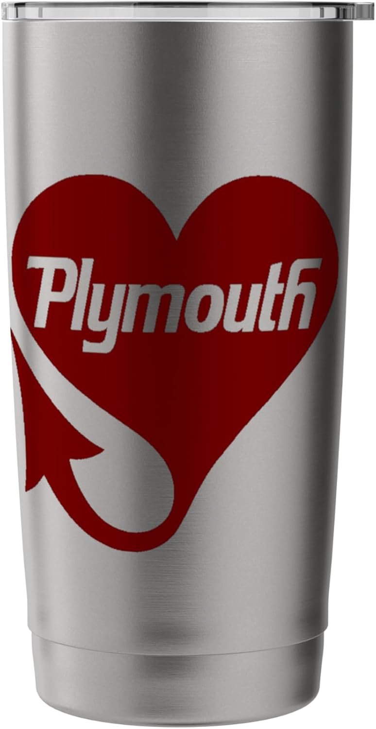 Chrysler Plymouth Devil Tail Heart Stainless Steel Insulated Tumbler - Image 3