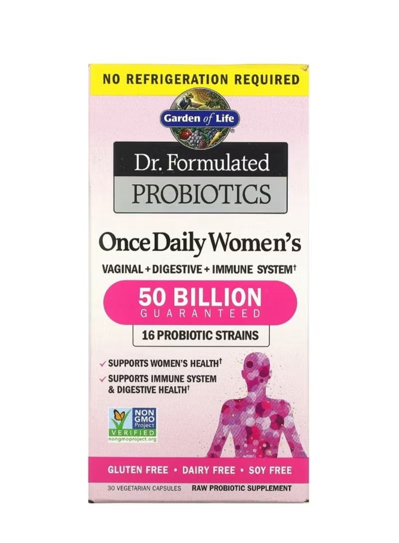 جاردن أوف لايف بروبيوتيك مُصمم خصيصًا للنساء، مرة واحدة يوميًا، 30 كبسولة نباتية - Image 1