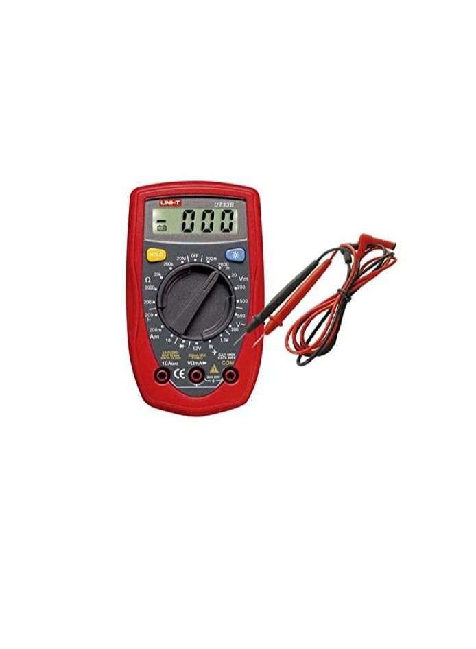 UNI-T UNI-T UT33B Auto Range Handheld Palm-Size LCD Digital Multimeter AC DC OHM Volt Tester Meter - Image 3