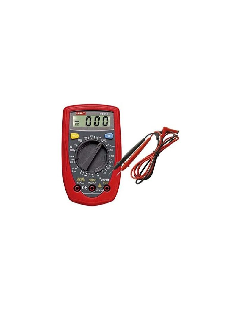 UNI-T UNI-T UT33B Auto Range Handheld Palm-Size LCD Digital Multimeter AC DC OHM Volt Tester Meter - Image 1