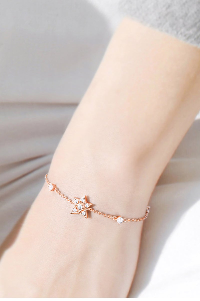 AWNL North Star Charm Women's Bracelet with CZ Diamonds and 925 Sterling Silver Gift for Wife Girlfriend Mother - Image 4