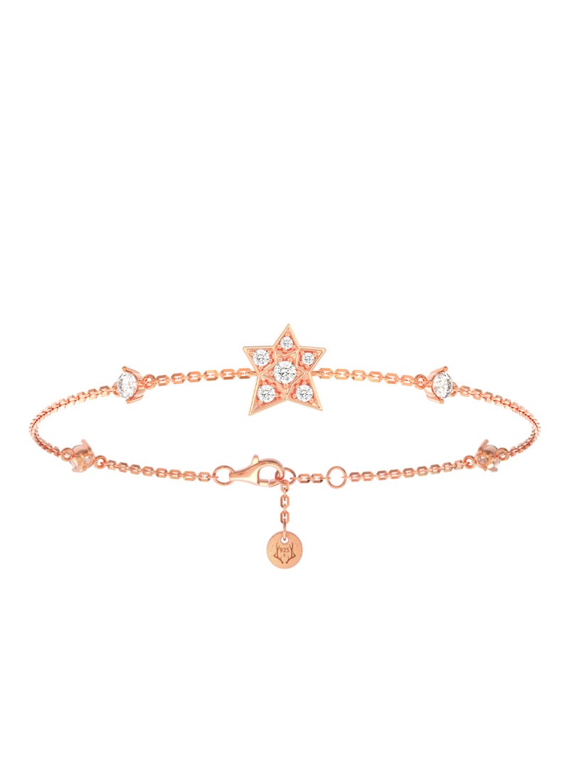 AWNL North Star Charm Women's Bracelet with CZ Diamonds and 925 Sterling Silver Gift for Wife Girlfriend Mother - Image 2