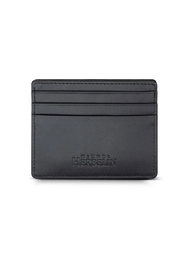 MICHEL HERBELIN Credit Card Case Black for Men