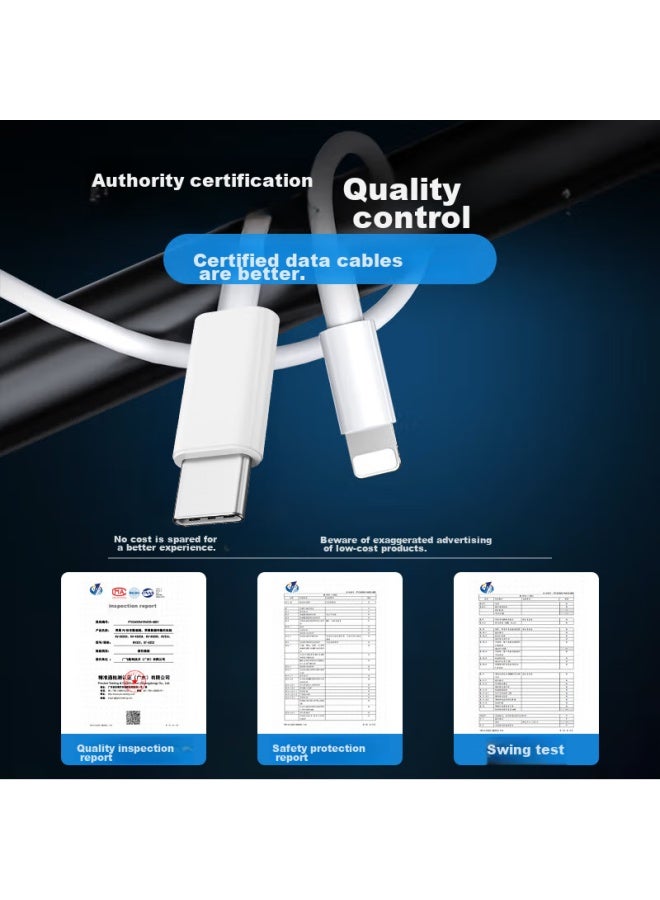 KOVOL Apple Charging Cable, Pd20/30w Fast Charging Cable, Type-c To Lightning Data Cable, For Iphone 14/13/12 Pro Max, Ipad - Image 1