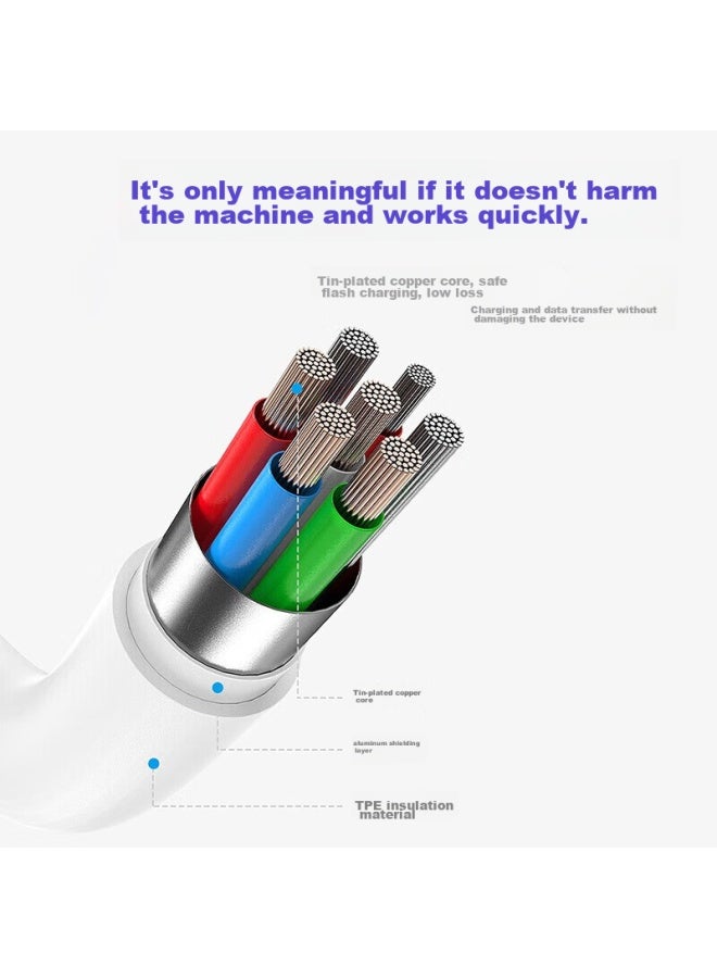 KOVOL Apple Charging Cable, Pd20/30w Fast Charging Cable, Type-c To Lightning Data Cable, For Iphone 14/13/12 Pro Max, Ipad - Image 5