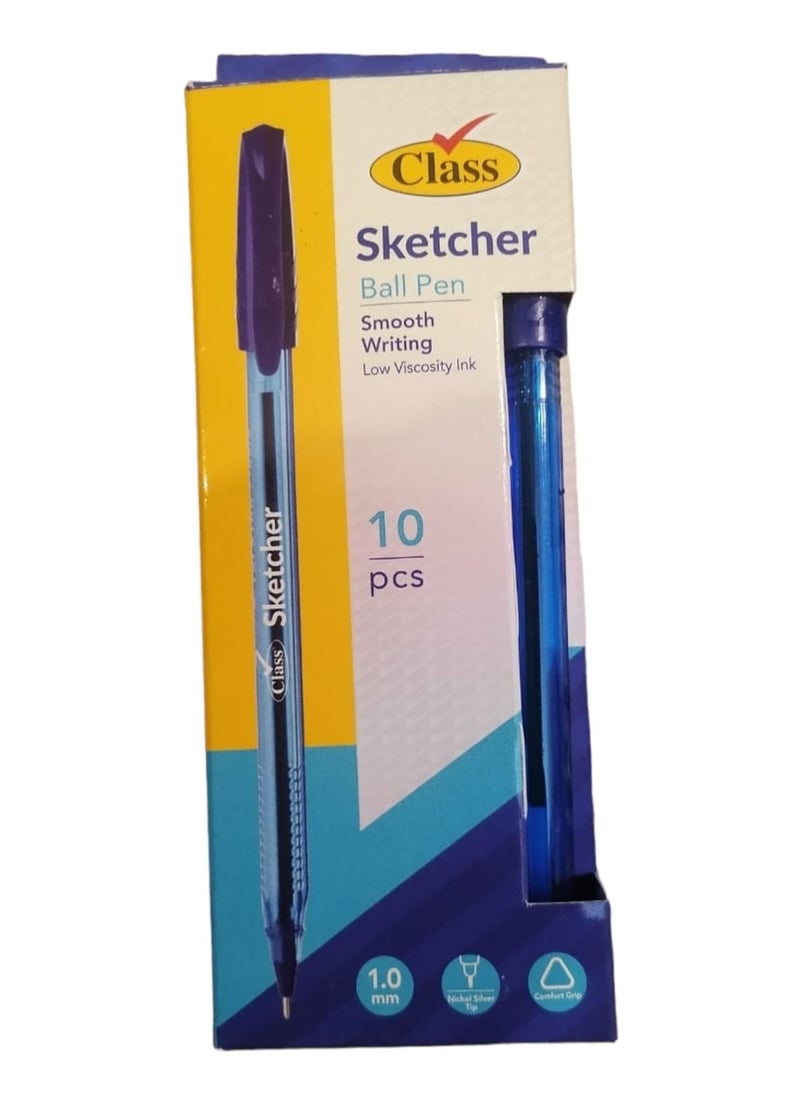 class - 10-Piece Ballpen Sketcher Blue - Image 1