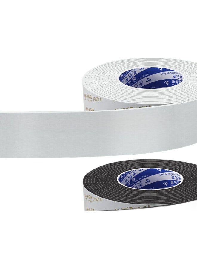 Miloch Milaiqi Single-Sided Sponge Tape, Shock-Absorbing And Anti-Collision, Foam Rubber Door Gap Sealing Buffer Strip, 10Mm Thick, 25Mm Wide, 2M Long, 1 Roll - Image 3