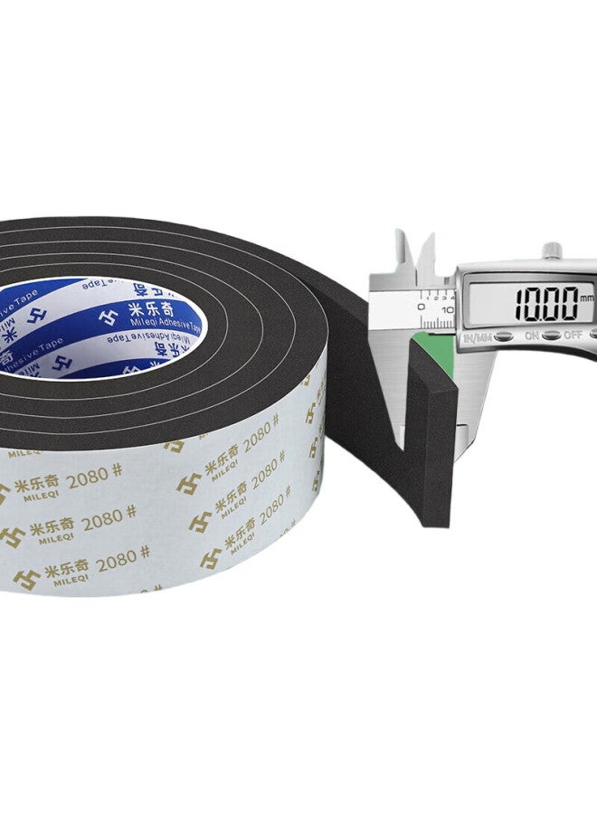 Miloch Milaiqi Single-Sided Sponge Tape, Shock-Absorbing And Anti-Collision, Foam Rubber Door Gap Sealing Buffer Strip, 10Mm Thick, 25Mm Wide, 2M Long, 1 Roll - Image 2
