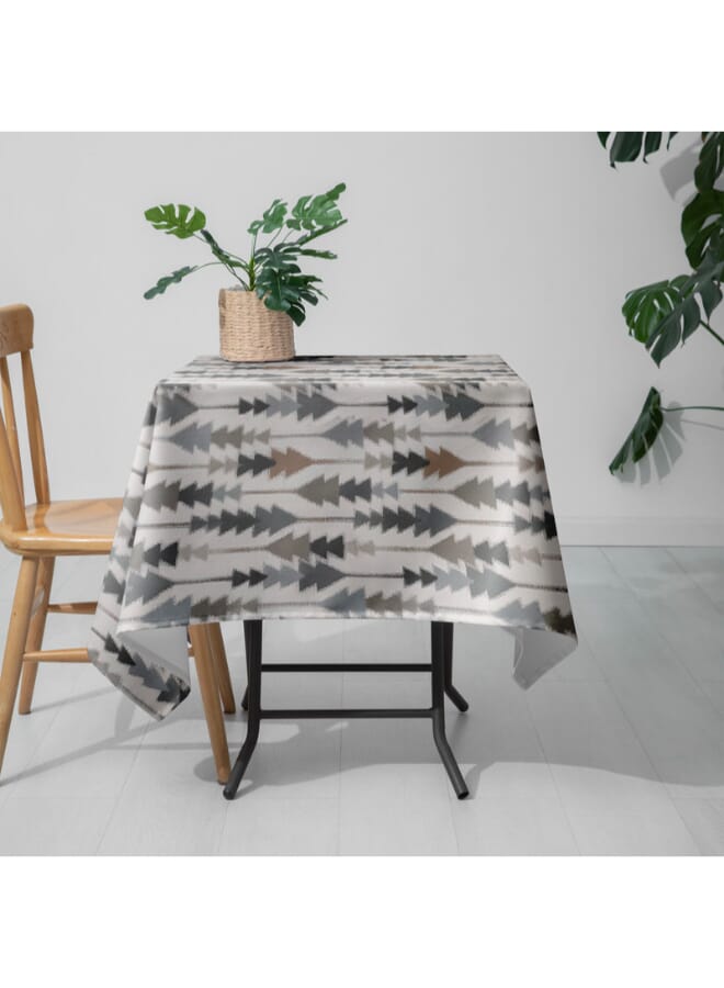  انتكس بيت الستائر مفرش طاولة مربع أنيق صوفيا من إنتكس هوم - قماش مخملي فاخر من الكتان، مقاس 130×130 سم - Image 3