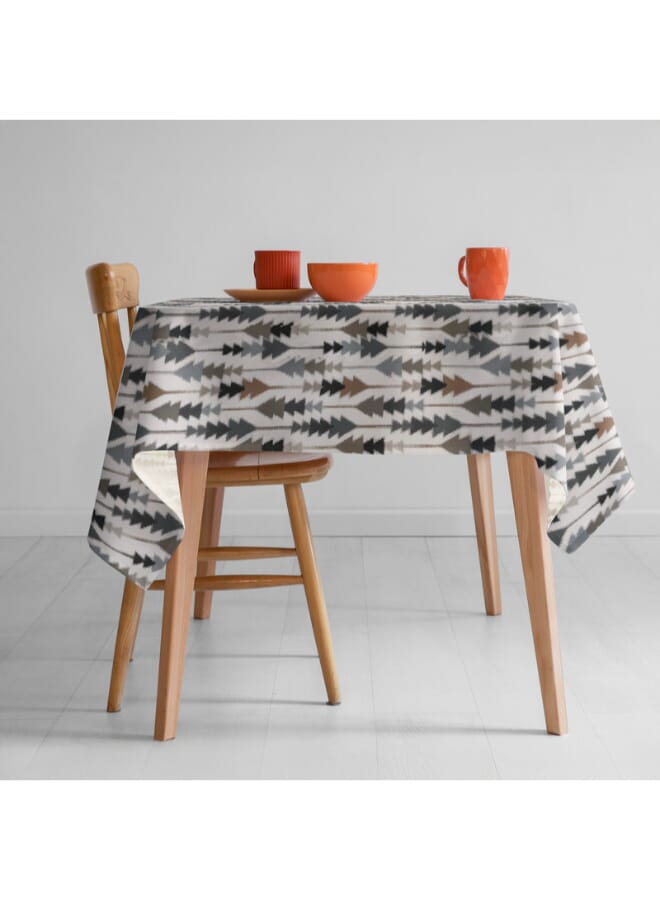  انتكس بيت الستائر مفرش طاولة مربع أنيق صوفيا من إنتكس هوم - قماش مخملي فاخر من الكتان، مقاس 130×130 سم - Image 2