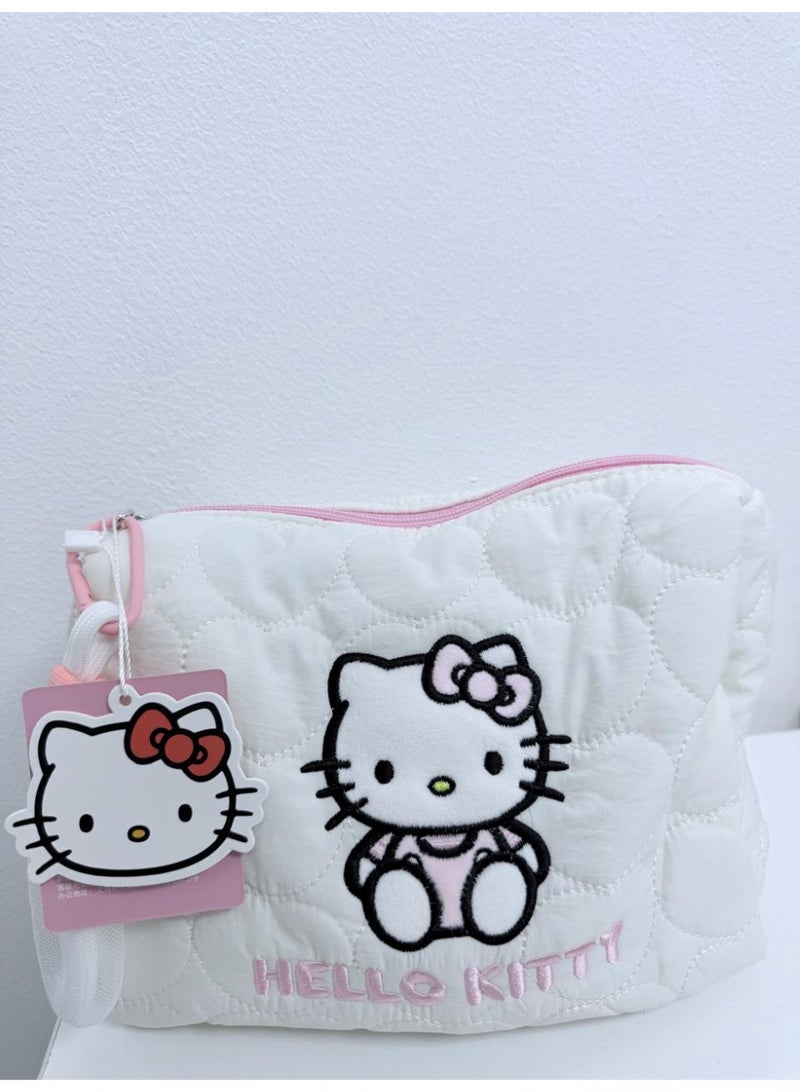 Small Hello Kitty Cute Makeup Pouch – Mini Cosmetic Bag for Daily Essentials
