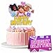 V TOWER Happy Birthday Cake Toppers for Women Vibrant Glittery Gamer Cake Topper Decorations with Sturdy Cardboard EasytoInstall Adjustable Women Birthday Party Decorations for a Festive Celebration - Image 3