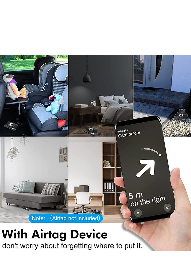حامل بطاقة الائتمان من ألياف الكربون مع حامل علامة الهواء RFID حجب محفظة المال - Image 5