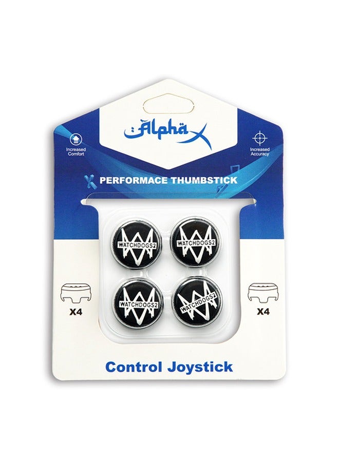 Alpha X 4-Piece Performance Thumbstick Grip Set for PS4/PS5 Controllers - Image 1