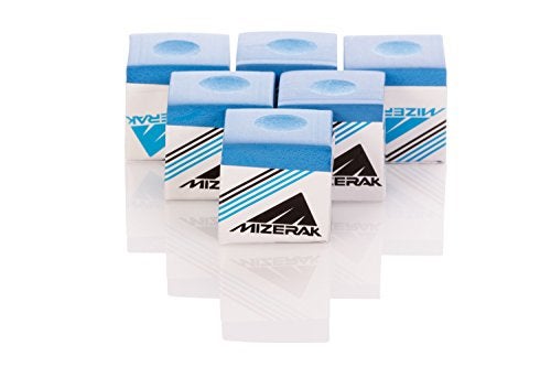 Mizerak Tournament-Grade Cue Chalk – 6 Pack – Pool Chalk Cubes for Accuracy, Cue Ball Control, and Reduced Miscues – Must-Have Pool Accessory - Image 1