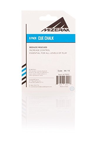 Mizerak Tournament-Grade Cue Chalk – 6 Pack – Pool Chalk Cubes for Accuracy, Cue Ball Control, and Reduced Miscues – Must-Have Pool Accessory - Image 5