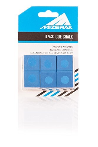 Mizerak Tournament-Grade Cue Chalk – 6 Pack – Pool Chalk Cubes for Accuracy, Cue Ball Control, and Reduced Miscues – Must-Have Pool Accessory - Image 4