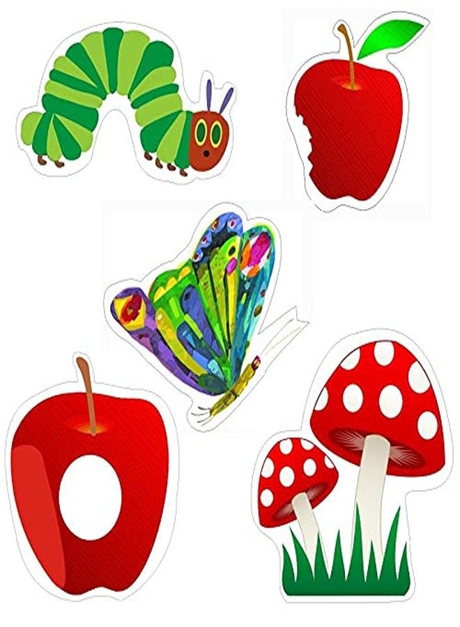 PrettyurParty Pretty UR Party The Hungry Caterpillar Theme Paper Cutouts for Birthday Parties, Hungry Caterpillar Party Supplies décor, Birthday Party Decoration Cut-Outs (10 pcs) - Image 1