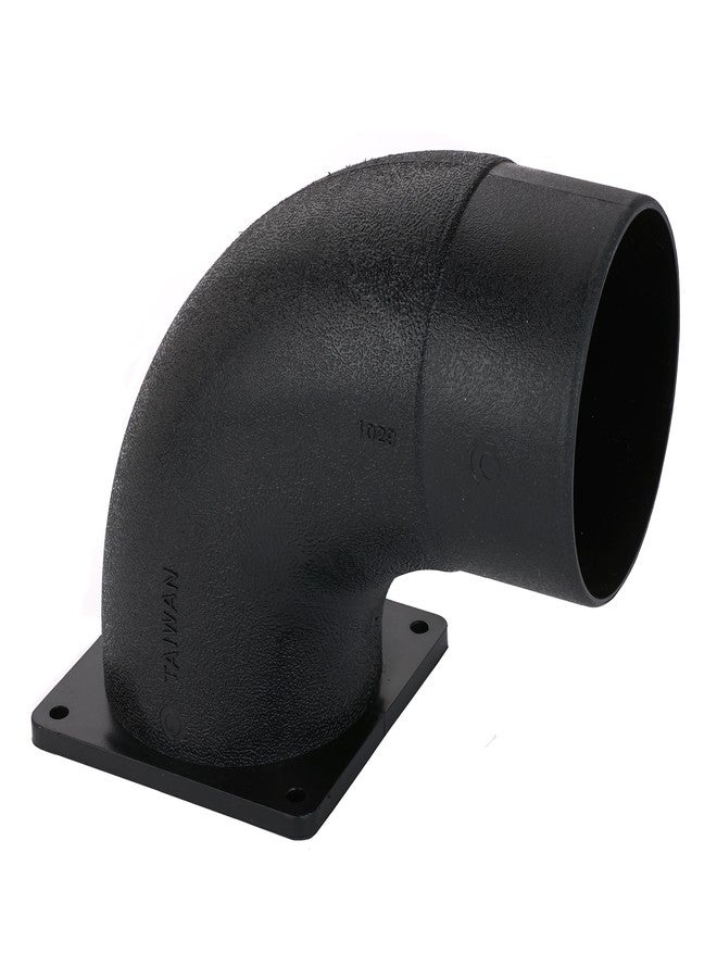 Woodriver Dust Connection 4" Flanged Elbow Fitting For Dust Collection System - Image 1