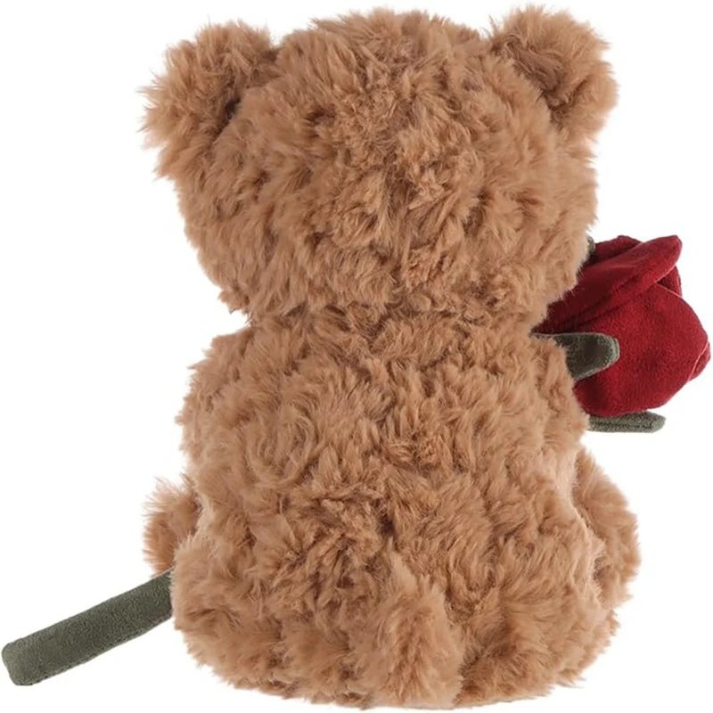 Y&D Brown Rose Bear Stuffed Plush Toy – Soft Cuddly Animal Gift for Mom, Girlfriend | Perfect Mother's Day & Valentine's Day Stuffed Animal Toy - Image 5