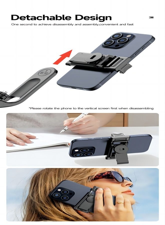 CiYatt 70.86 Inches  Extra Long Selfie Stick Tripod Anti-shake Selfie Stick with Balance Handle,Quadripod Stand with Rechargeable Bluetooth Remote for Mobile Phone, Suitable for both smartphone and camera - Image 5
