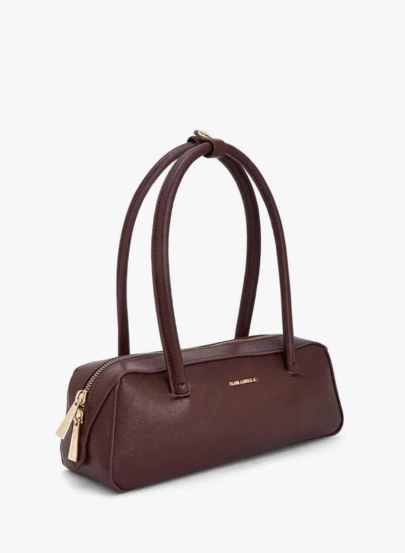 Flora Bella By Shoexpress Solid Shoulder Bag With Zip Closure