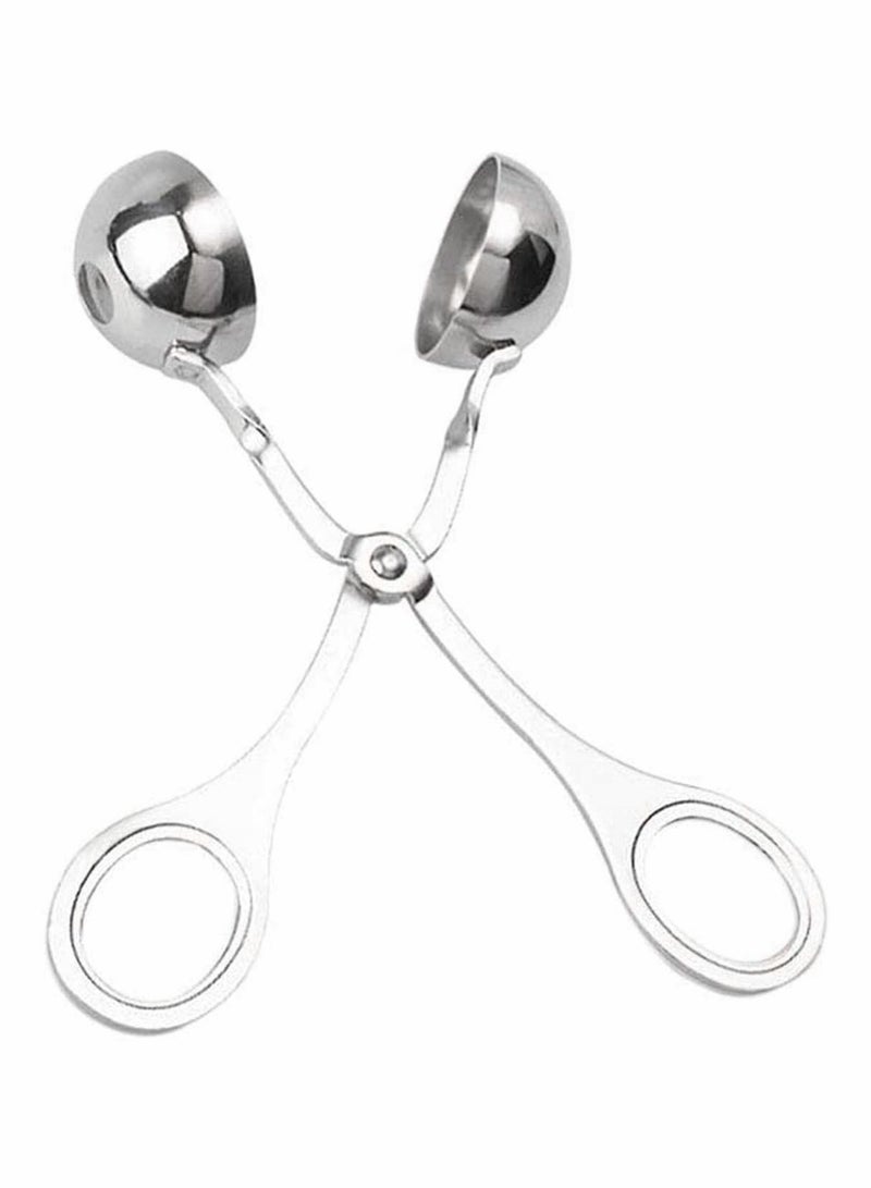 Meat Ballers, 2 PCS Stainless Steel Ball Maker None Stick Meat Baller Tongs Cake Pop Maker Cookie Dough Scoop Tongs for Meatball, Cake, Ice Cream (Ball Size 1.38" and 1.78")
