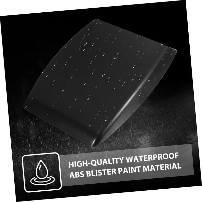 DECHOUS Car Hood Scoop Ventilation Cover Decorative Air Flow Intake Grille for Universal Fit Sturdy Plastic Engine Bay Accessory - Image 2