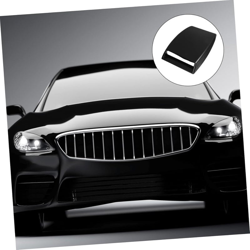 DECHOUS Car Hood Scoop Ventilation Cover Decorative Air Flow Intake Grille for Universal Fit Sturdy Plastic Engine Bay Accessory - Image 4