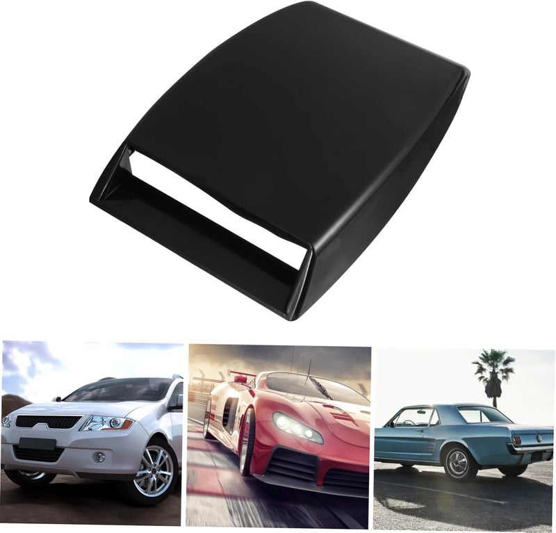 DECHOUS Car Hood Scoop Ventilation Cover Decorative Air Flow Intake Grille for Universal Fit Sturdy Plastic Engine Bay Accessory - Image 5